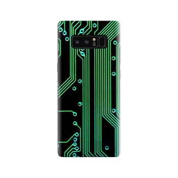 Husa Samsung Note 8 Electronic Circuit Green Black Husa Samsung Note 8 Electronic Circuit Green Black