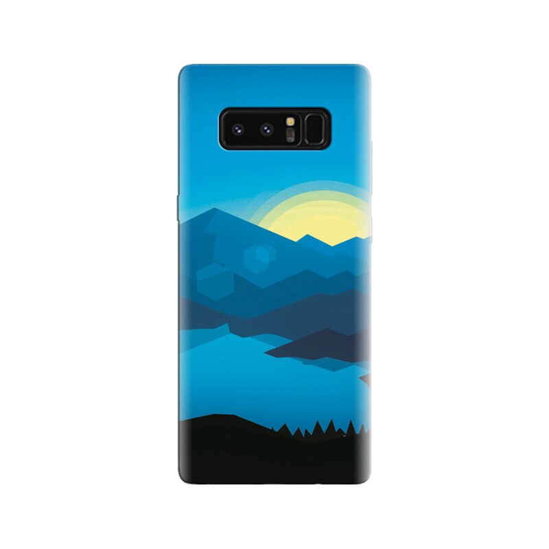 Husa Samsung Note 8 Forest Mountains Sunset Cool Weather Minimalism Yn