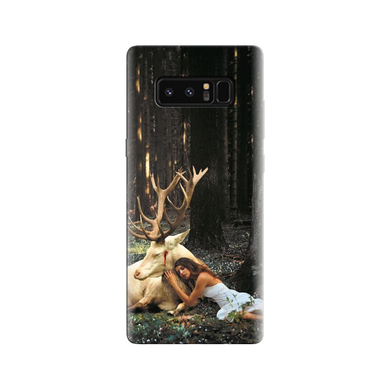 Husa Samsung Note 8 Girl Alone With Deer Sad