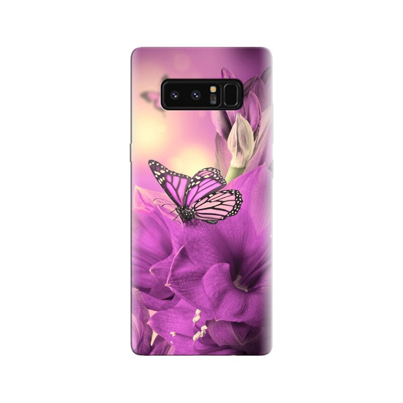 Husa Samsung Note 8 Purple Butterfly 002