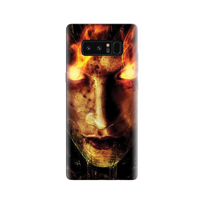 Husa Samsung Note 8 Fire Demon Glowing Eyes Halloween