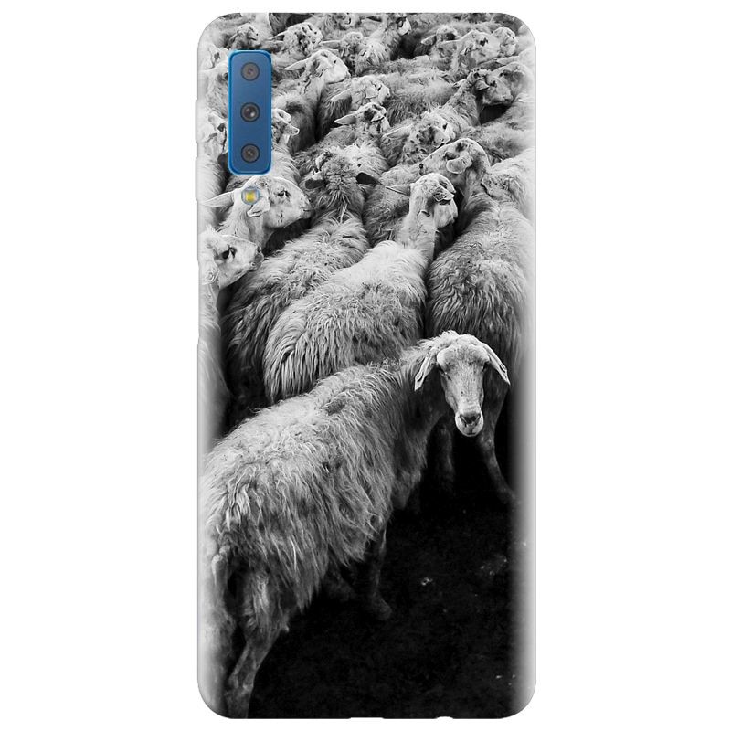 Husa silicon pentru Samsung Galaxy A7 2018, Sheep