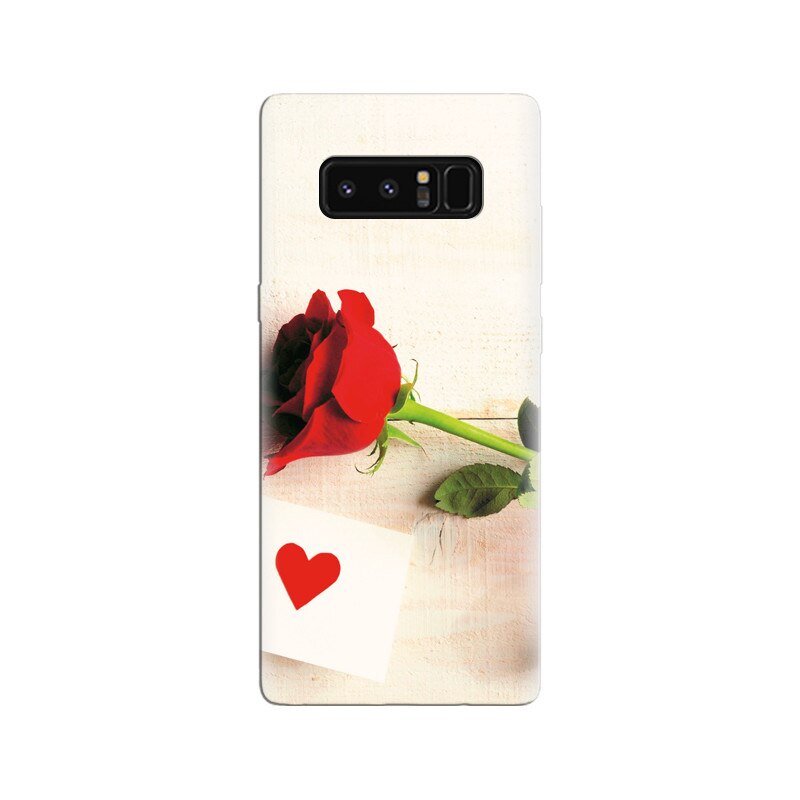 Husa Samsung Note 8 Rose With Letter