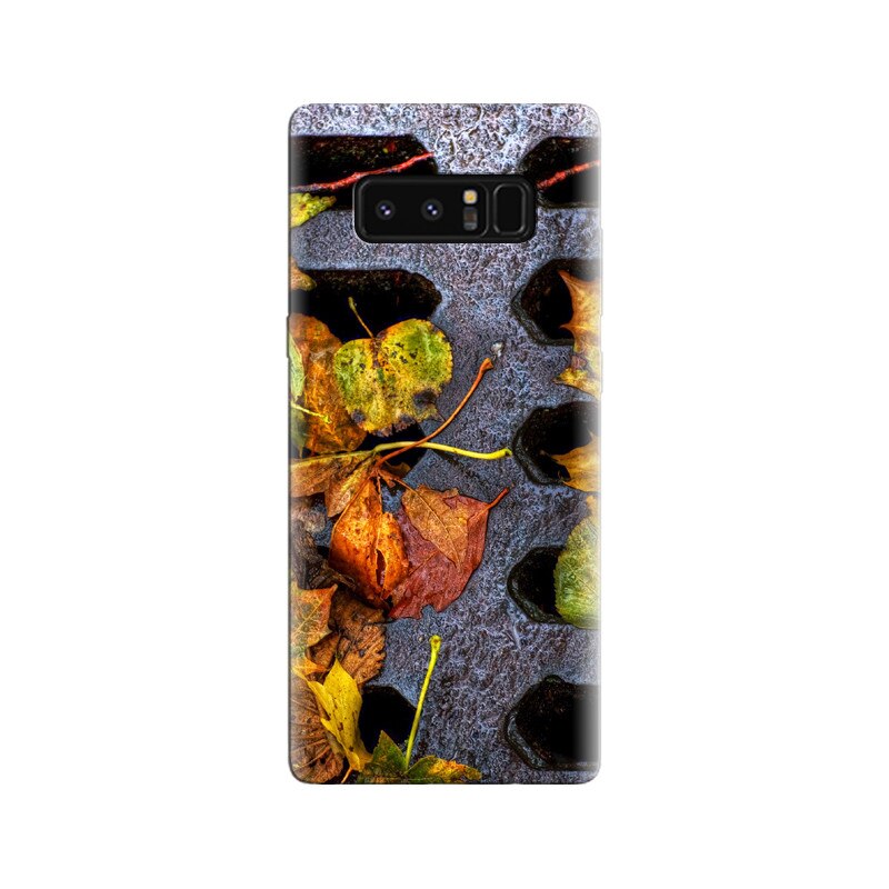Husa Samsung Note 8 Urban Sewer Autumn Fallen Leaves