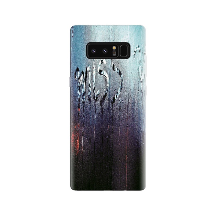 Силиконов калъф, съвместим с Samsung Galaxy Note 8 - модел I Miss You Write On Mirror Water Latests