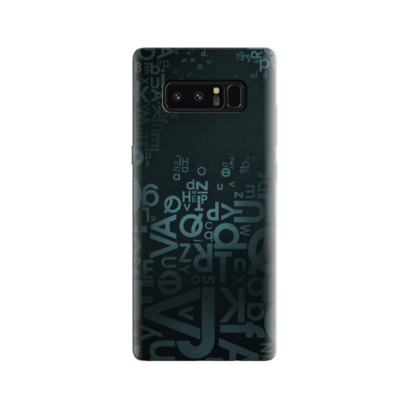 Husa Samsung Note 8 Letters Blue Background