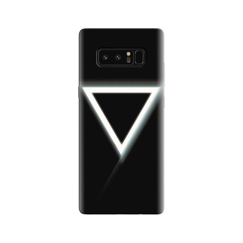 Husa Samsung Note 8 White Triangle With Black Background