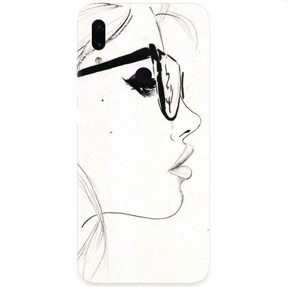 Husa silicon pentru Xiaomi Redmi Note 7, Girl Face