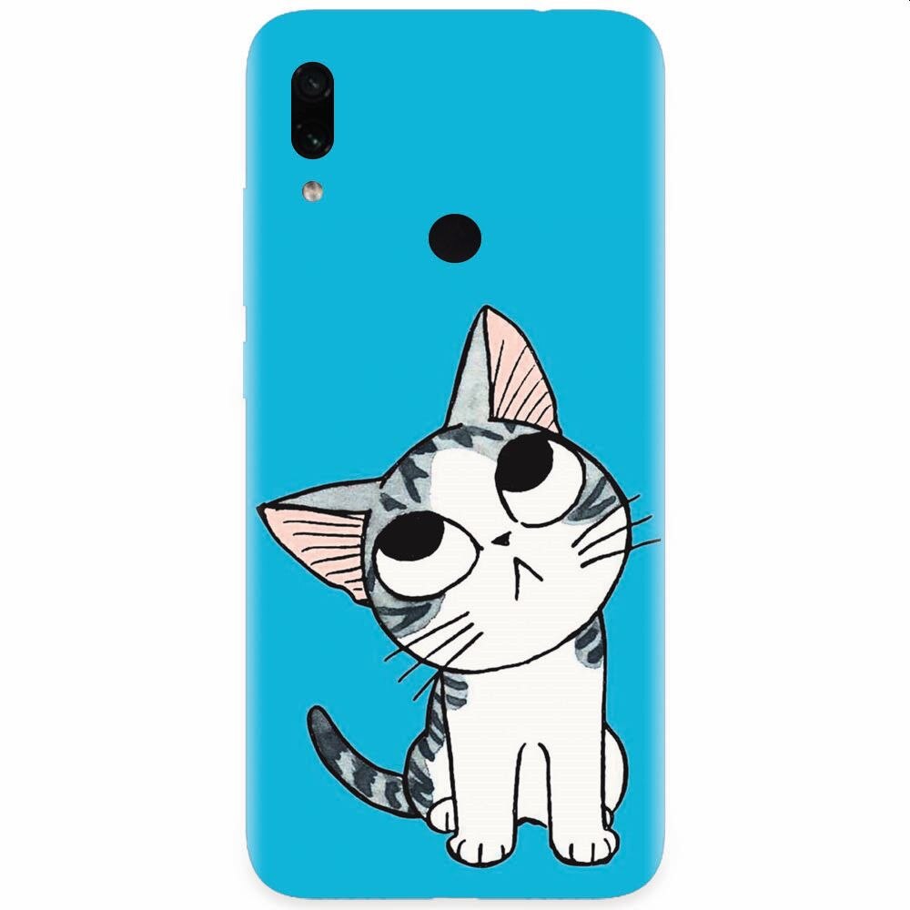 Husa silicon pentru Xiaomi Redmi Note 7, Cat Lovely Cartoon