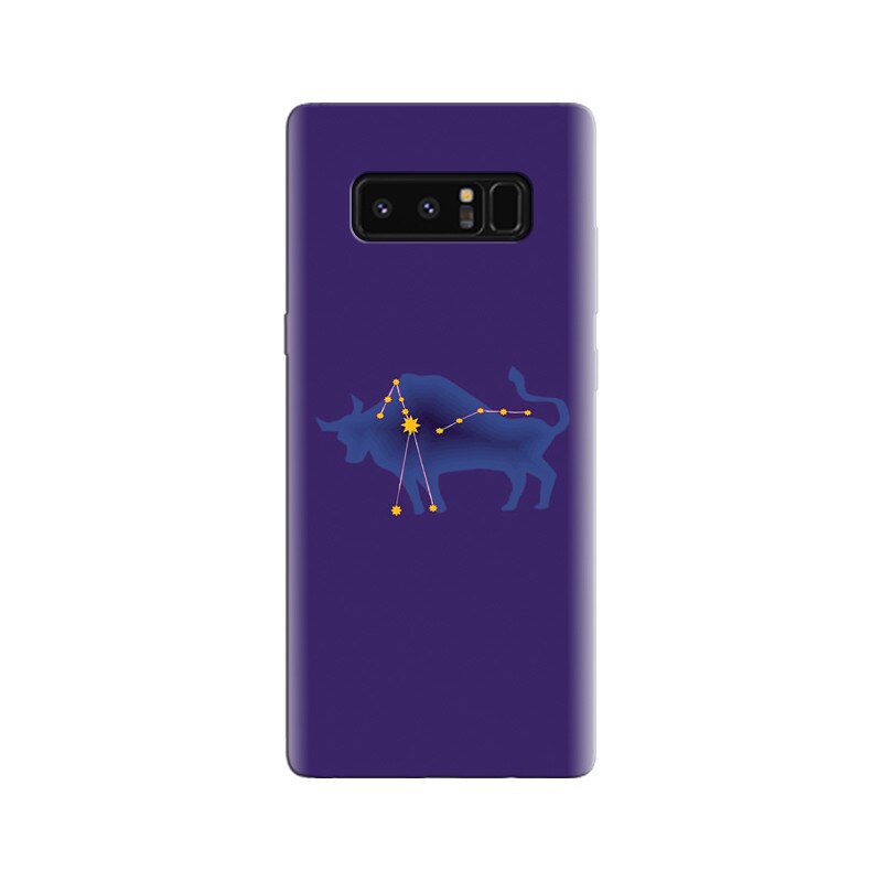 Husa Samsung Note 8 Taurus Zodiac With Light Blue Background Hqs