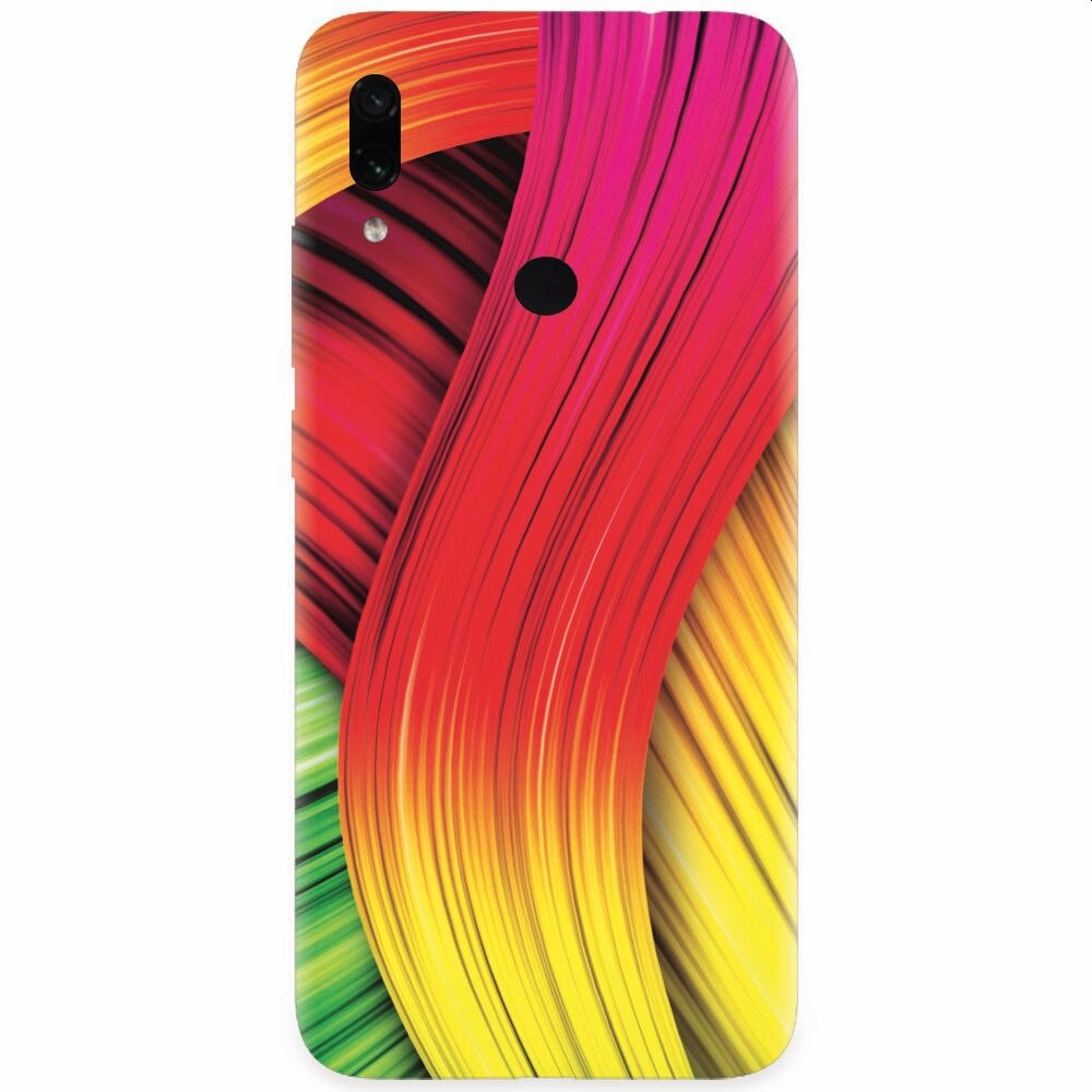 Husa silicon pentru Xiaomi Redmi Note 7, Colorful Abstract