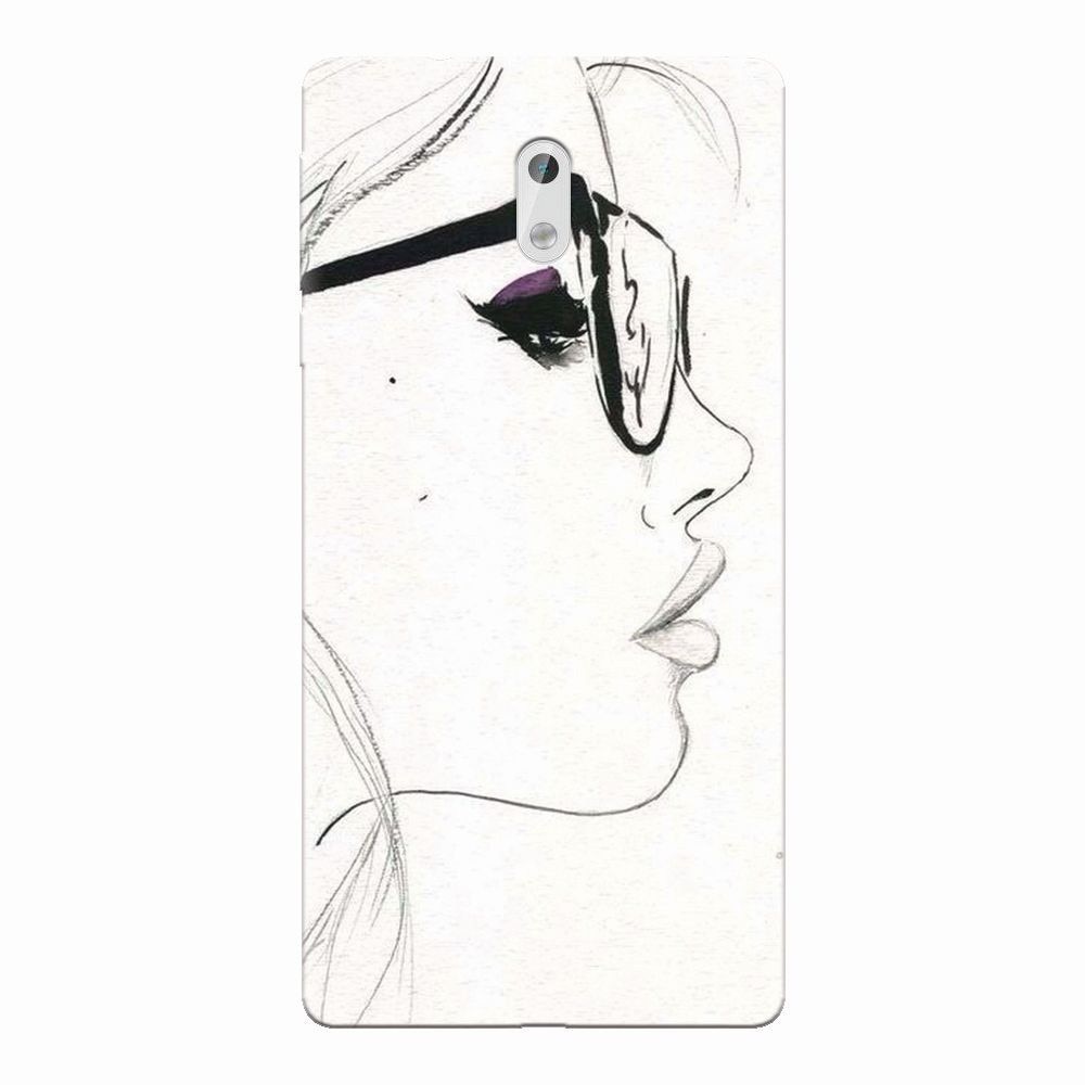 Husa silicon pentru Nokia 3, Girl Face