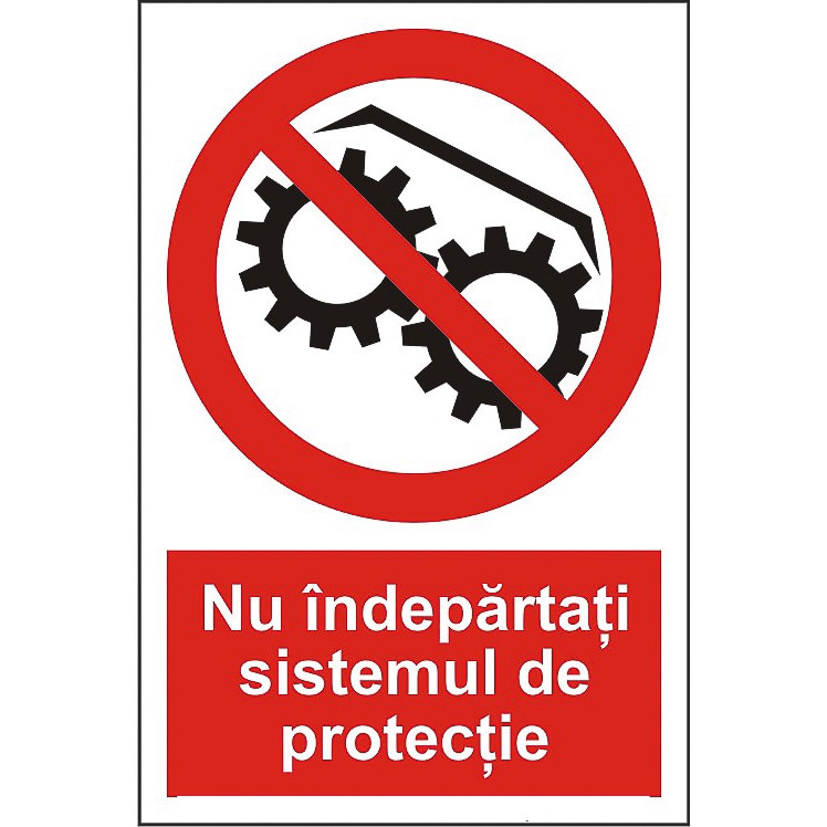 Indicator A4, Nu indepartati sistemul de protectie!