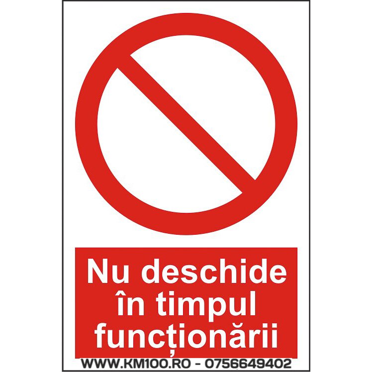 Indicator A5, Nu deschide in timpul functionarii!