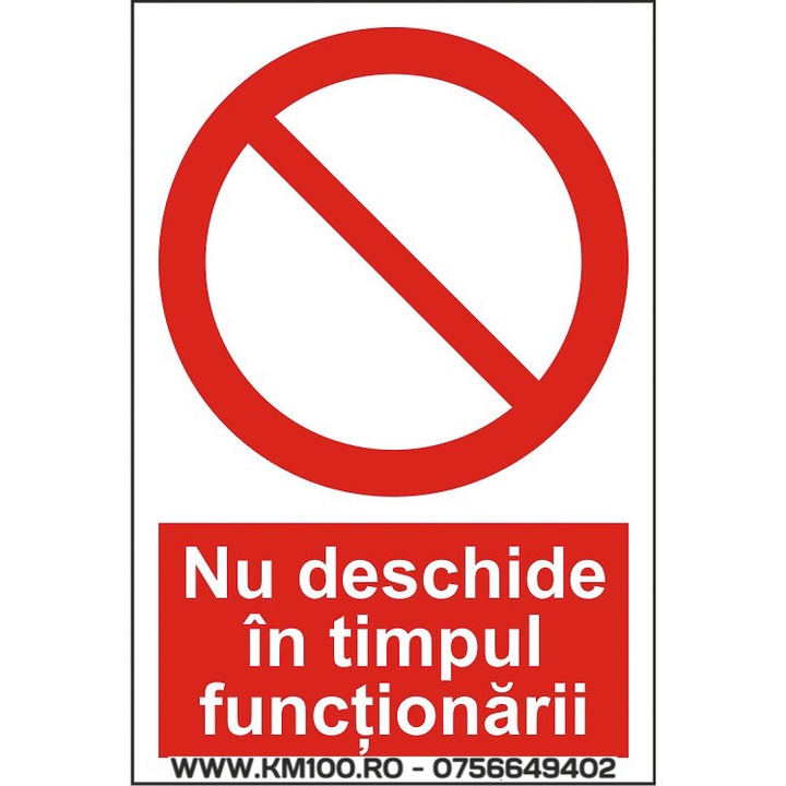 Indicator A5, Nu deschide in timpul functionarii!