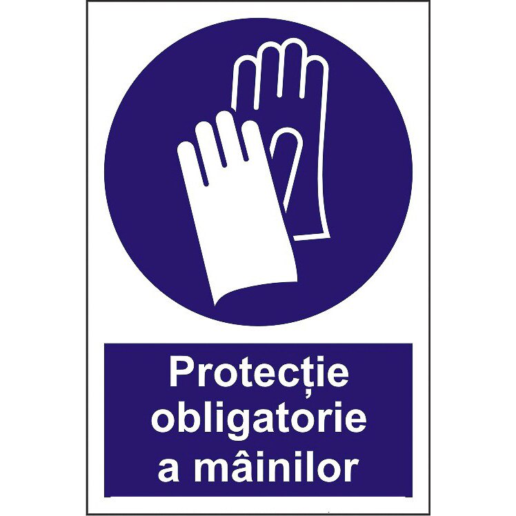 Indicator A4, Protectie obligatorie a mainilor!
