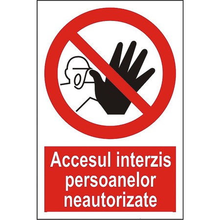 Indicator A4 Accesul Interzis Persoanelor Neautorizate 2 Emag Ro