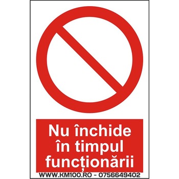 Indicator A4, Nu inchide in timpul functionarii! Indicator A4, Nu inchide in timpul functionarii!