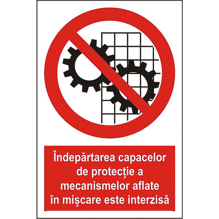 Indicator A4, Indepartarea capacelor de protectie este interzisa!