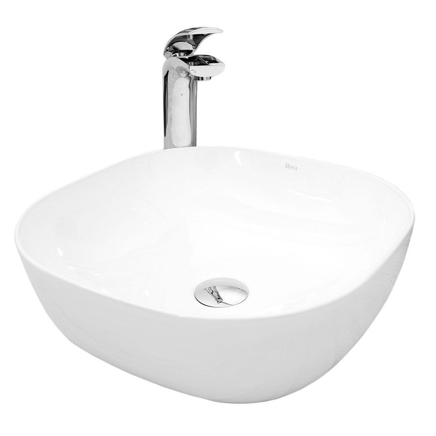 Lavoar Gracia, 42.5x42.5 cm, montaj pe blat, colectia Slim Edge, fara gaura de baterie