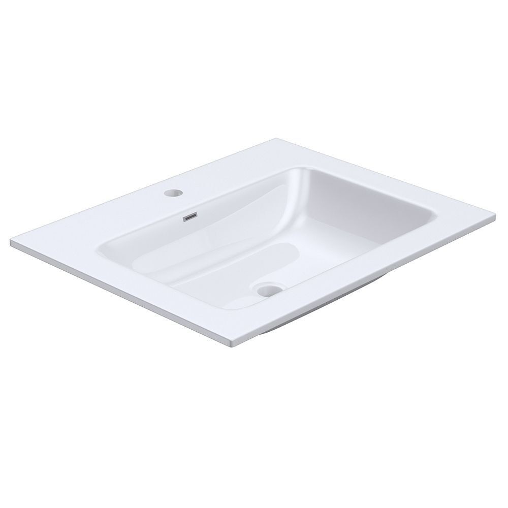 Lavoar EGO-15A, montaj incastrat, compozit marmura, 60x48 cm