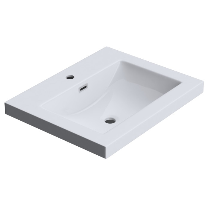 Lavoar EGO01, compozit marmura, montaj incastrat, 60x48 cm