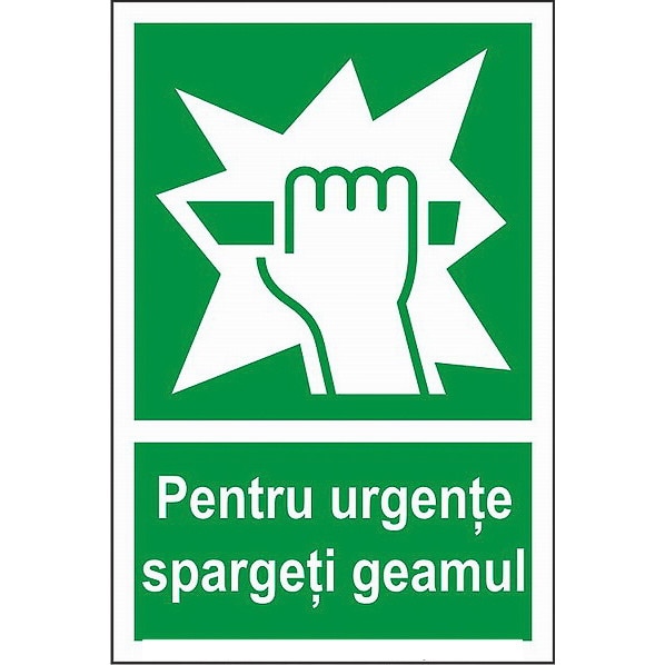 Indicator A5, Pentru urgente spargeti geamul!
