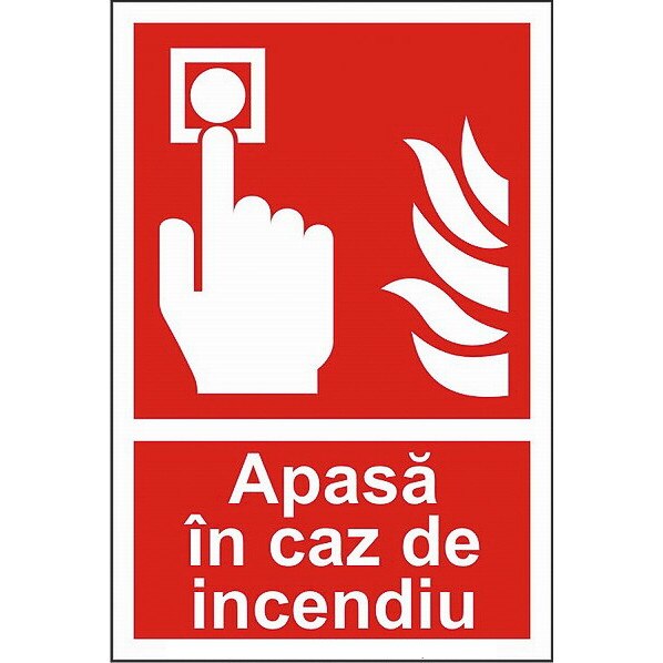 Indicator A4, Apasa in caz de incendiu!