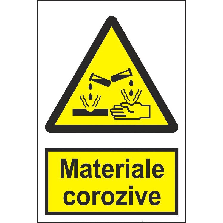 Indicator A4, Materiale corozive!