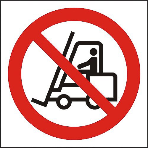 Indicator A4, Interzis vehiculelor de manipulare a marfurilor(2)!