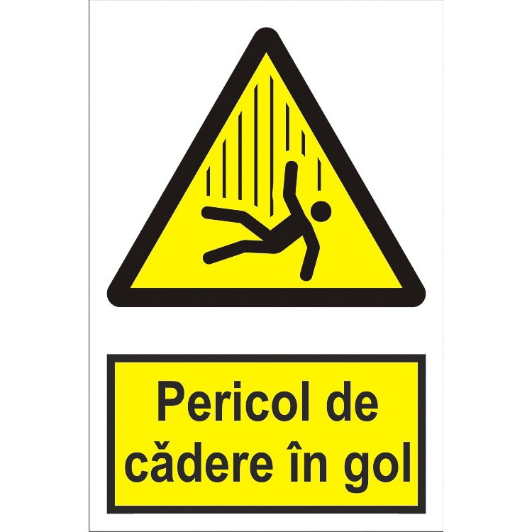 Indicator A5, Pericol de cadere in gol!