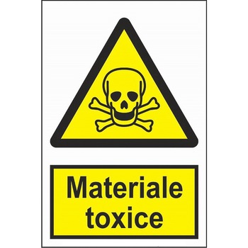 Indicator A4, Materiale toxice! Indicator A4, Materiale toxice!