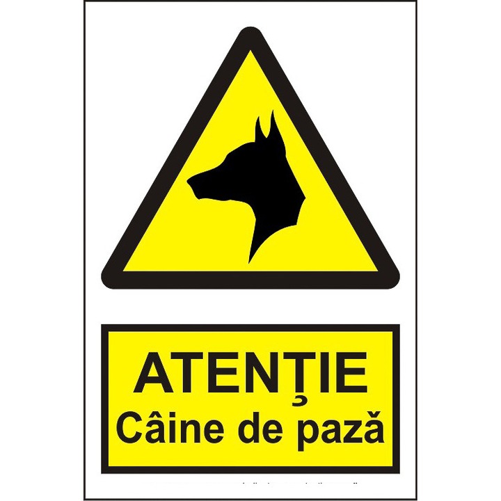 Indicator A5, Atentie caine de paza!