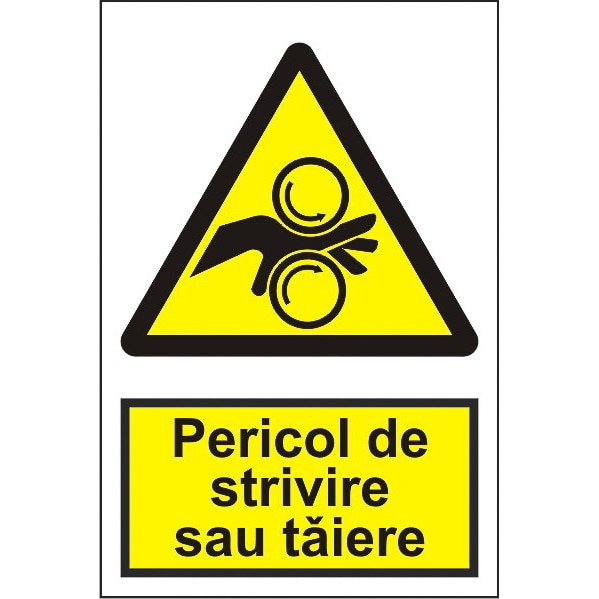 Indicator A5, Pericol de strivire sau taiere(2)!