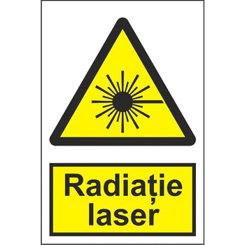 Indicator A4, Radiatie laser! Indicator A4, Radiatie laser!