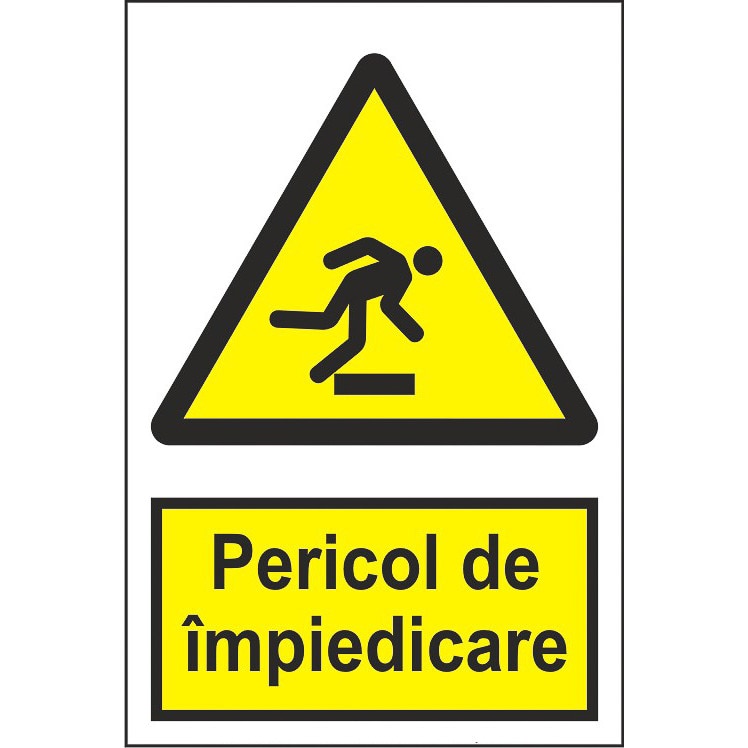 Indicator A4, Pericol de impiedicare!
