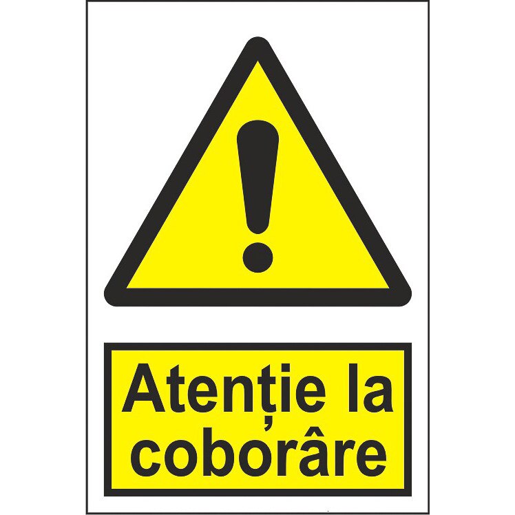 Indicator A4, Atentie la coborare!
