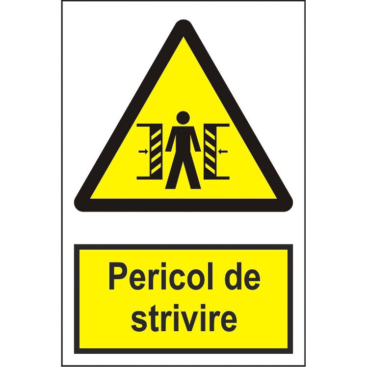 Indicator A5, Pericol de strivire(2)!