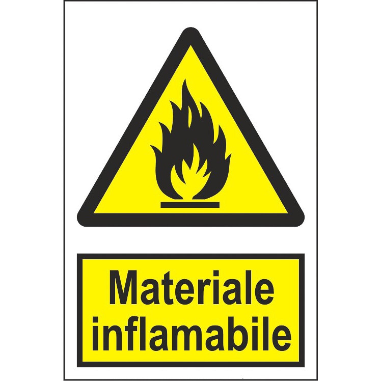 Indicator A5, Materiale inflamabile!
