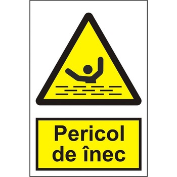 Indicator A4, Pericol de inec! Indicator A4, Pericol de inec!