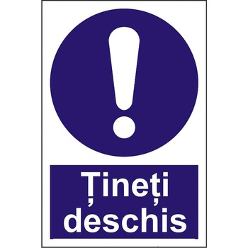 Indicator A4, Tineti deschis! Indicator A4, Tineti deschis!