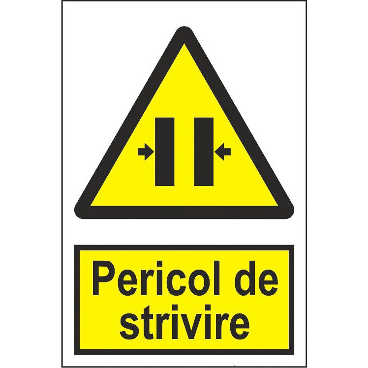 Indicator A4, Pericol de strivire(1)!