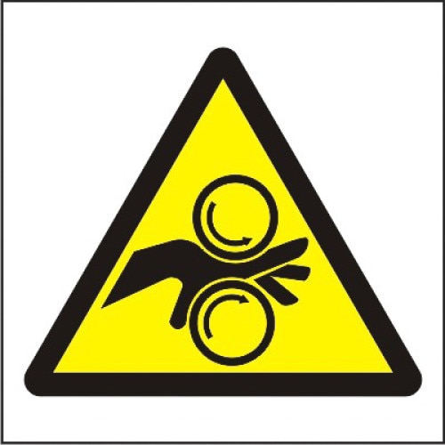 Indicator A5, Pericol de strivire sau taiere!