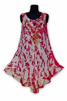 Gia Gold Textiles - Gia Gold-Rövid nyári ruha pink színben 13