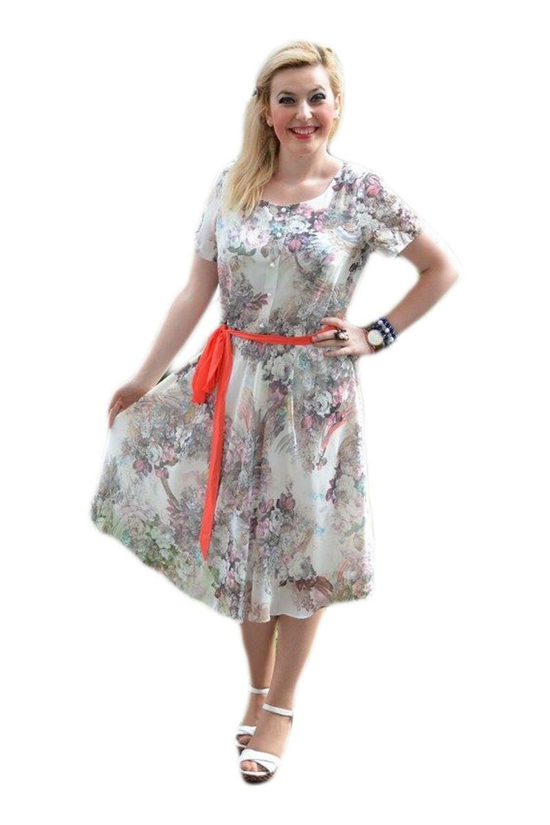 Rochie lejera de vara, D&J Exclusive, Multicolor, Multicolor