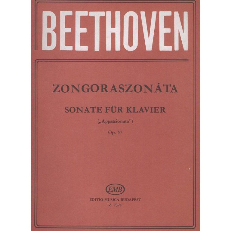 Beethoven, Ludwig van: Sonatas for piano in separate editions (Weiner) F minor, Appassionata op. 57