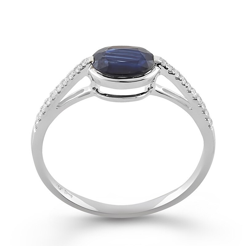Inel Deruvo Aur 18k Diamante, Safir, 52 R30222-SADW