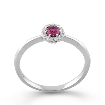 Inel Deruvo Aur 18k Diamante, Rubin, 53 R32190-W Inel Deruvo Aur 18k Diamante, Rubin, 53 R32190-W