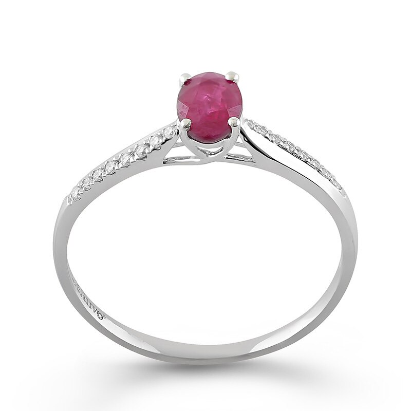 Inel Deruvo Aur 18k Diamante, Rubin, 53 R31148-RUDW