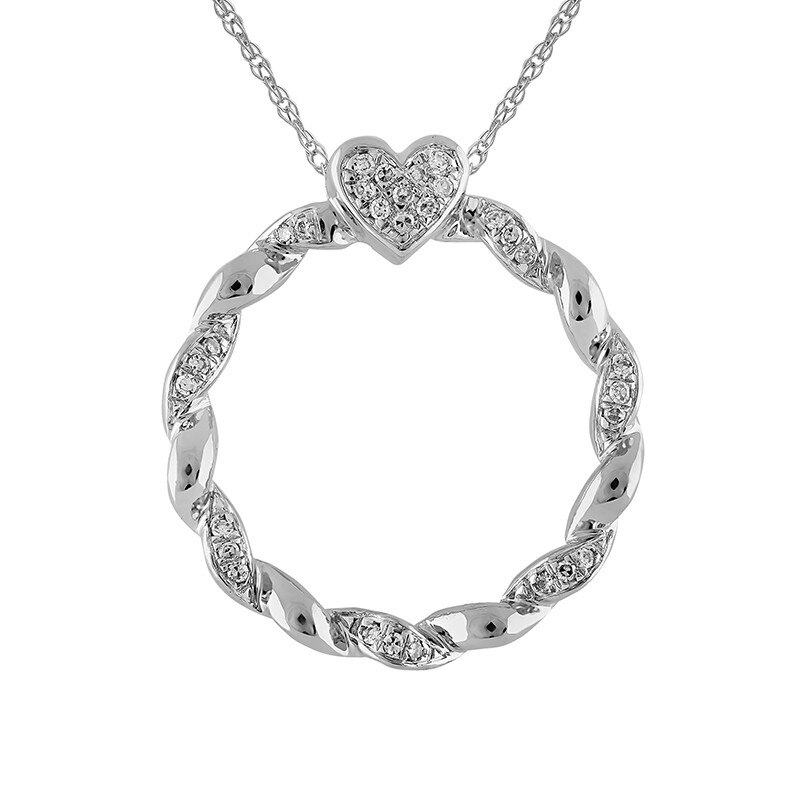 Pandantiv cu Lant Blanco's Aur 18k Diamante, 45 PF9413-W